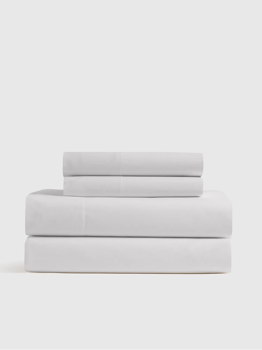 Quince Organic Crisp Percale Sheet Set Queen White NWT 4 Piece Cotton